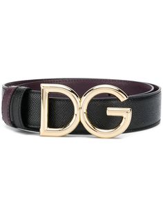 Dolce & Gabbana двусторонний ремень с пряжкой DG