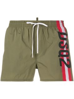 Dsquared2 плавки-шорты с кулиской и логотипом