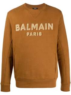Balmain толстовка с круглым вырезом и логотипом