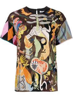 Christian Dior блузка с абстрактным узором pre-owned