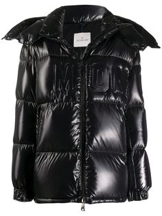 Moncler пуховик с логотипом