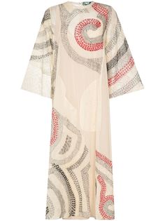 By Walid платье Rima с вышивкой