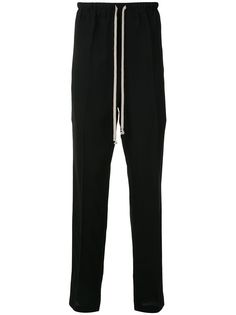 Rick Owens прямые брюки с кулиской