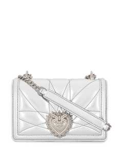 Dolce & Gabbana сумка на плечо Devotion с эффектом металлик