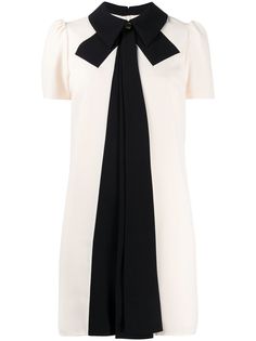 Elisabetta Franchi платье мини с контрастным бантом