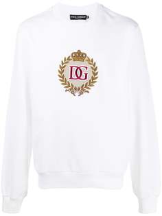 Dolce & Gabbana толстовка с вышивкой DG Crest