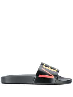 Versace шлепанцы с логотипом