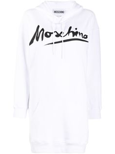 Moschino платье-толстовка с логотипом