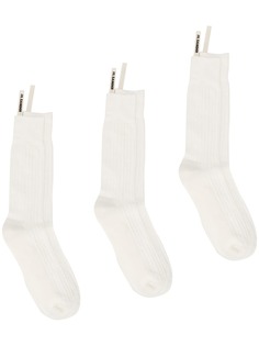 Jil Sander комплект из трех пар носков