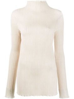 Jil Sander трикотажный топ в рубчик