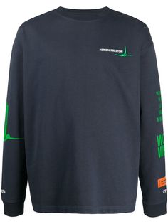 Heron Preston футболка с графичным принтом