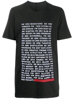 Rick Owens DRKSHDW футболка с принтом