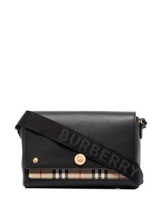 Burberry сумка на плечо Note среднего размера в клетку Vintage Check