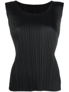 Pleats Please Issey Miyake плиссированный топ без рукавов