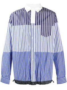 Sacai рубашка в полоску