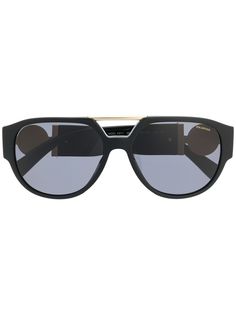 Versace Eyewear солнцезащитные очки-авиаторы с декором Medusa