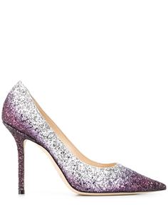 Jimmy Choo туфли-лодочки Love 100 с блестками