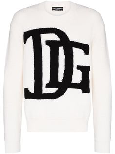 Dolce & Gabbana джемпер с логотипом вязки интарсия