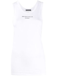 Ann Demeulemeester топ без рукавов с логотипом