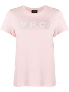 A.P.C. футболка с короткими рукавами и логотипом