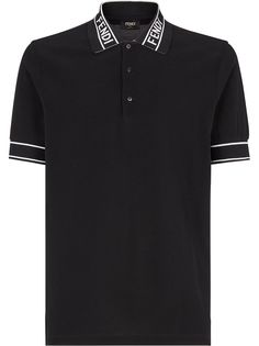 Fendi рубашка поло с логотипом