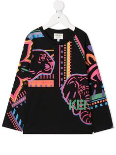 Kenzo Kids толстовка с принтом