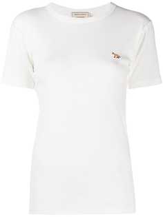Maison Kitsuné футболка с вышивкой