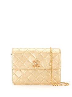 Chanel Pre-Owned стеганая сумка на плечо 1990-х годов с логотипом СС