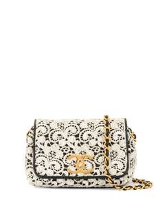 Chanel Pre-Owned кружевная сумка 1985-1993 годов с пайетками