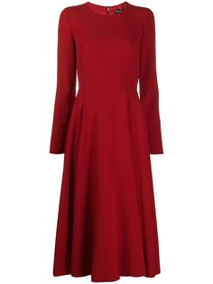 Dolce & Gabbana креповое платье с длинными рукавами