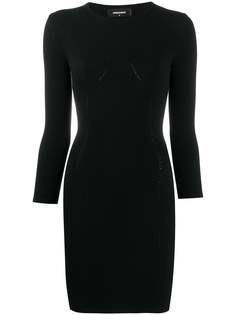 Dsquared2 трикотажное платье с длинными рукавами