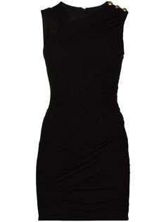 Balmain платье мини со сборками