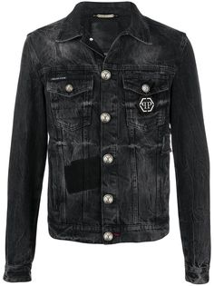 Philipp Plein джинсовая куртка с логотипом
