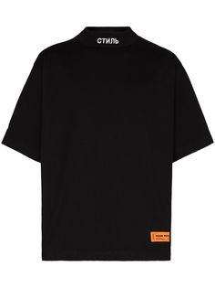 Heron Preston футболка с вышивкой Стиль