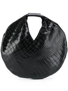 MM6 Maison Margiela круглая сумка-тоут с тиснением под крокодила