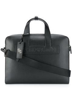 Emporio Armani портфель с круговой молнией и логотипом