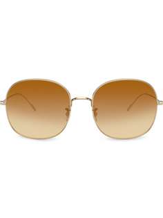 Oliver Peoples круглые солнцезащитные очки с градиентными линзами