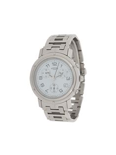 Hermès наручные часы XL Clipper Chronograph pre-owned 44 мм 2000-х годов