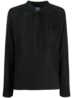 Dondup блузка с длинными рукавами и завязками
