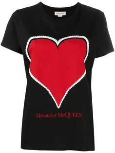 Alexander McQueen футболка с круглым вырезом и принтом