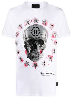 Philipp Plein футболка с принтом Skull и логотипом