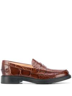 Tods фактурные пенни-лоферы Tod`S