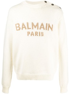 Balmain джемпер с логотипом
