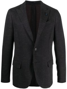 Lardini однобортный пиджак в ломаную клетку
