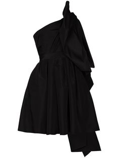 Carolina Herrera платье мини на одно плечо с бантом