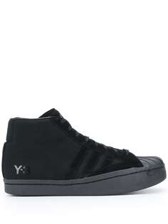 Y-3 высокие кеды на шнуровке