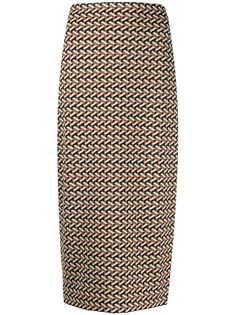 DVF Diane von Furstenberg юбка-карандаш с геометричным принтом