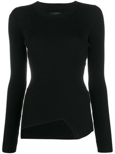 AllSaints джемпер с длинными рукавами в рубчик