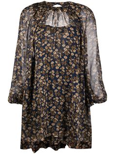 Nº21 короткое платье с цветочным принтом