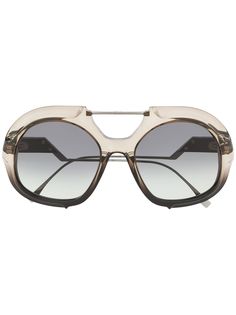 Fendi Eyewear солнцезащитные очки в прозрачной оправе